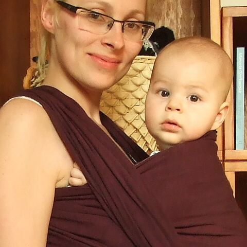 didymos chiara + barwnik dylon bourlesque red